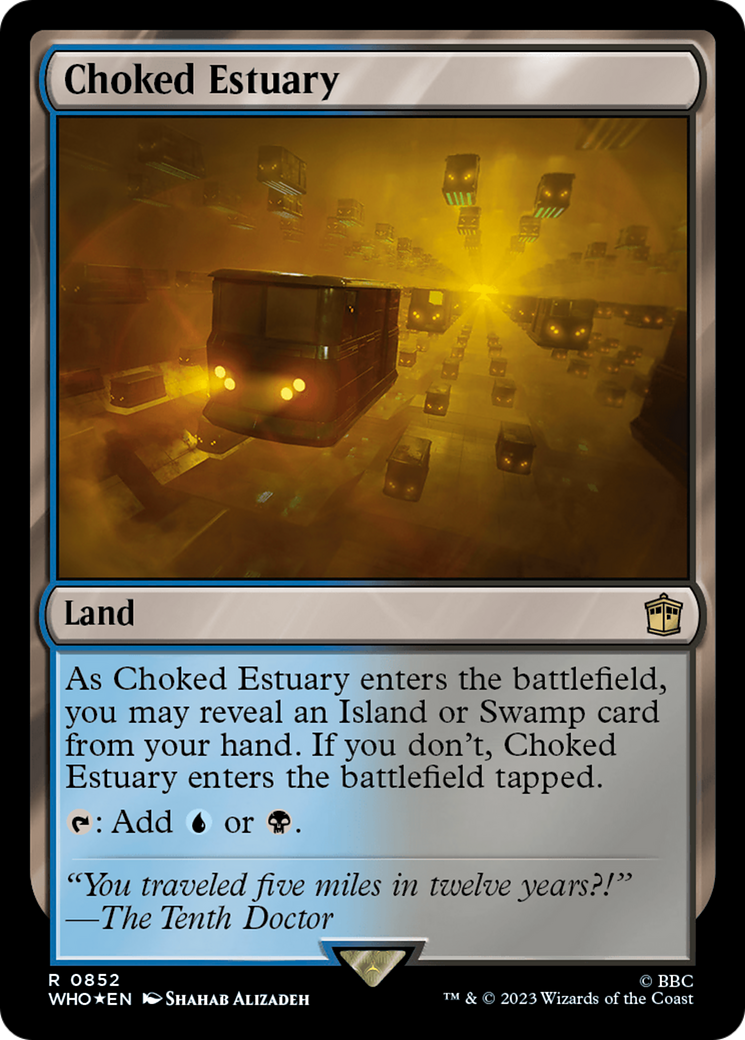 Choked Estuary (Surge Foil) (WHO-852) - Doctor Who Foil