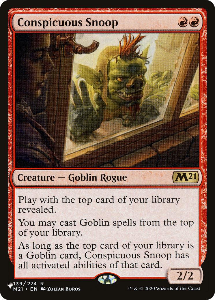 Conspicuous Snoop (LIST-M21-139) - The List
