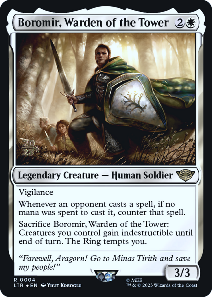 Boromir, Warden of the Tower (PRE-04S) - Tales of Middle-earth Promos Foil