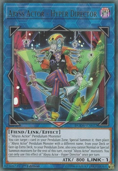 Abyss Actor - Hyper Director (DUOV-EN022) [Duel Overload]