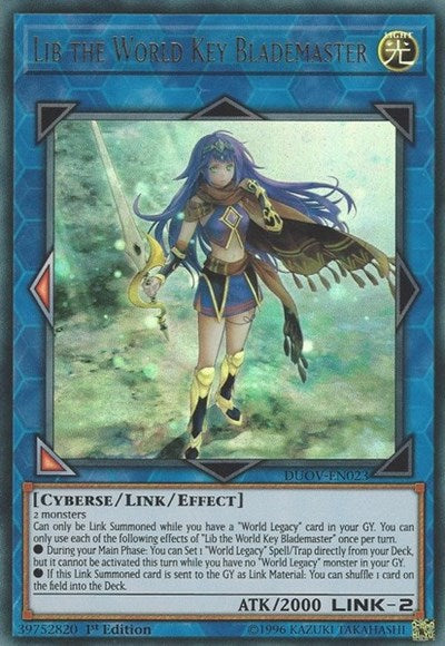Lib the World Key Blademaster (DUOV-EN023) [Duel Overload]