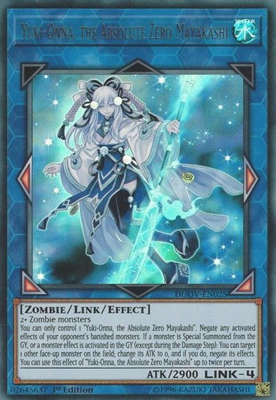 Yuki-Onna, the Absolute Zero Mayakashi (DUOV-EN025) [Duel Overload]