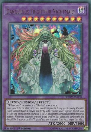 Dangerous Frightfur Nightmary (DUOV-EN038) - Duel Overload 1st Edition