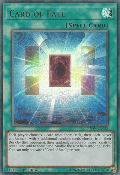 Card of Fate (DUOV-EN052) [Duel Overload]