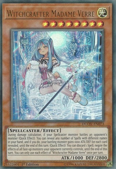 Witchcrafter Madame Verre (DUOV-EN073) [Duel Overload]
