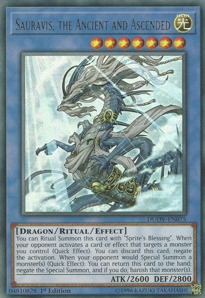 Sauravis, the Ancient and Ascended (DUOV-EN075) [Duel Overload]
