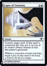 Lapse of Certainty (9) [The List Reprints]