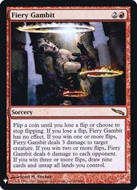 Fiery Gambit (90) [The List Reprints]