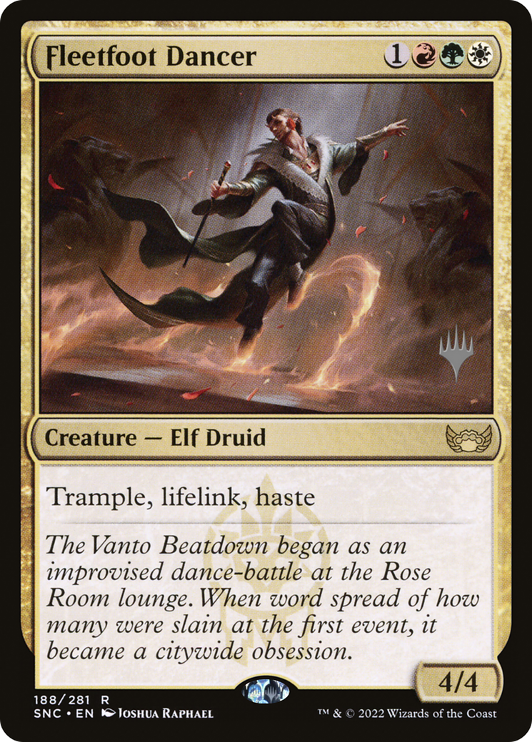 Fleetfoot Dancer (PPSNC-188) - Streets of New Capenna Promos Foil