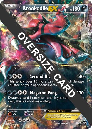 Krookodile EX XY25  - Holofoil Jumbo Cards - Promo
