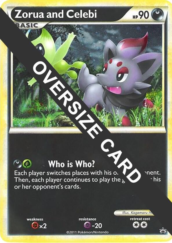 Zorua and Celebi (Black and White Tour Promo) [Jumbo Cards]