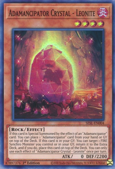 Adamancipator Crystal - Leonite (SESL-EN004) [Secret Slayers]