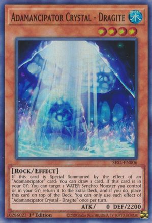 Adamancipator Crystal - Dragite (SESL-EN006) - Secret Slayers 1st Edition