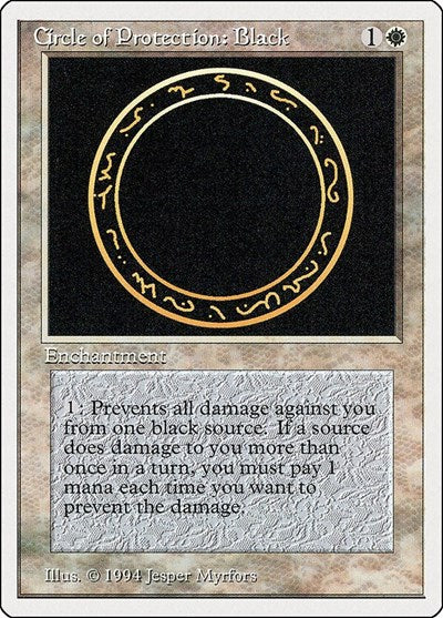 Circle of Protection: Black (9) [Summer Magic]