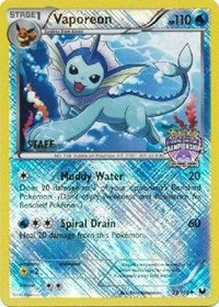 Vaporeon - 25/108 (State Championships) [Staff] (025/108) [League & Championship Cards]