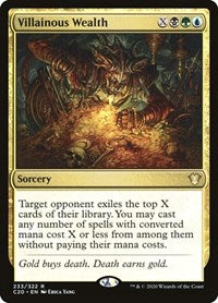 Villainous Wealth (233) [Commander 2020]