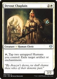 Devout Chaplain (87) [Commander 2020]