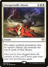Unexpectedly Absent (106) [Commander 2020]