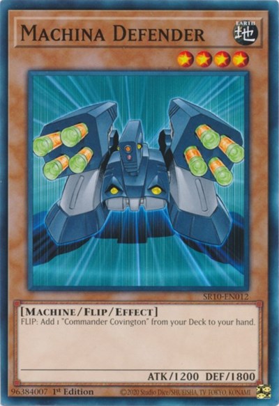 Machina Defender (SR10-EN012) [Structure Deck: Mechanized Madness]