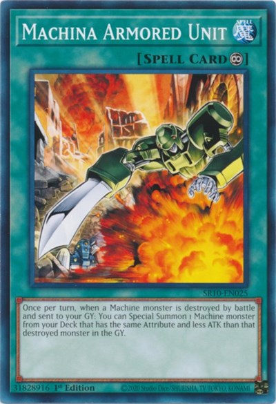Machina Armored Unit (SR10-EN025) [Structure Deck: Mechanized Madness]
