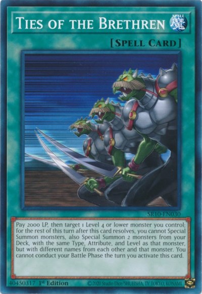 Ties of the Brethren (SR10-EN030) [Structure Deck: Mechanized Madness]