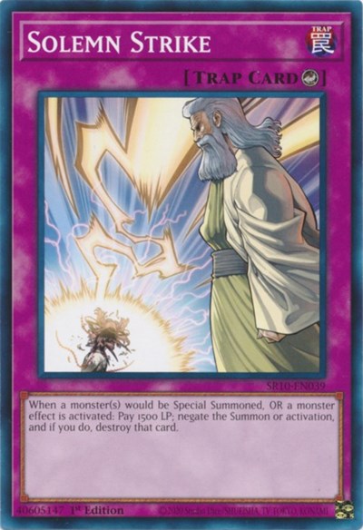 Solemn Strike (SR10-EN039) [Structure Deck: Mechanized Madness]