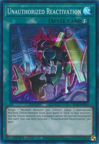 Unauthorized Reactivation (SR10-EN041) [Structure Deck: Mechanized Madness]