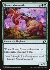 Honey Mammoth (158) [Ikoria: Lair of Behemoths]