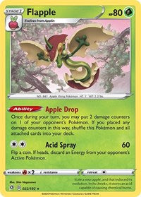 Flapple (022/192) [SWSH02: Rebel Clash]