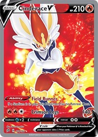 Cinderace V (Full Art) (178/192) [SWSH02: Rebel Clash]