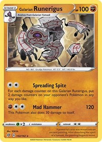 Galarian Runerigus (102/192) [SWSH02: Rebel Clash]