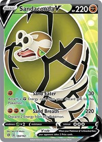 Sandaconda V (Full Art) (184/192) [SWSH02: Rebel Clash]
