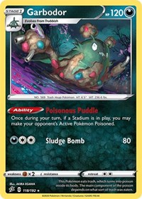 Garbodor (118/192) [SWSH02: Rebel Clash]