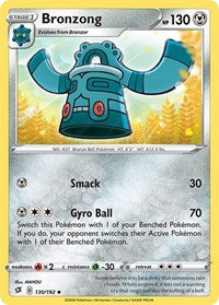 Bronzong (130/192) [SWSH02: Rebel Clash]