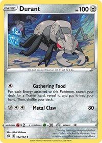 Durant (132/192) [SWSH02: Rebel Clash]