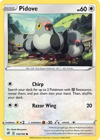 Pidove (143/192) [SWSH02: Rebel Clash]