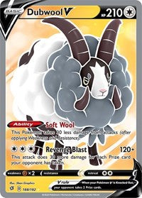 Dubwool V (Full Art) (188/192) [SWSH02: Rebel Clash]