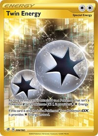 Twin Energy (Secret) (209/192) [SWSH02: Rebel Clash]