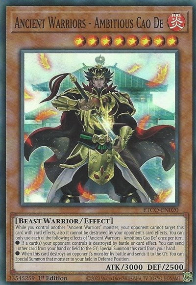 Ancient Warriors - Ambitious Cao De (ETCO-EN020) [Eternity Code]