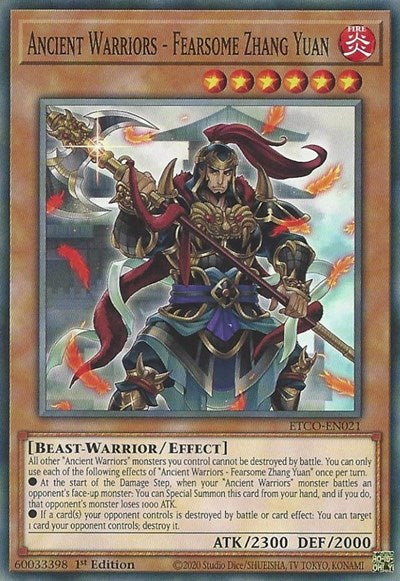 Ancient Warriors - Fearsome Zhang Yuan (ETCO-EN021) [Eternity Code]