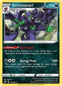 Grimmsnarl - 125/192 (Non-Holo) (125/192) [Deck Exclusives]