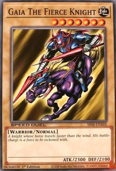 Gaia The Fierce Knight (SS04-ENA02) [Speed Duel Decks: Match of the Millennium]