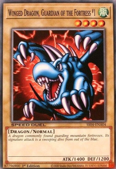Winged Dragon, Guardian of the Fortress #1 (SS04-ENA04) [Speed Duel Decks: Match of the Millennium]
