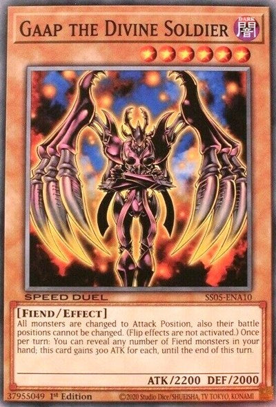 Gaap the Divine Soldier (SS05-ENA10) [Speed Duel Decks: Twisted Nightmares]