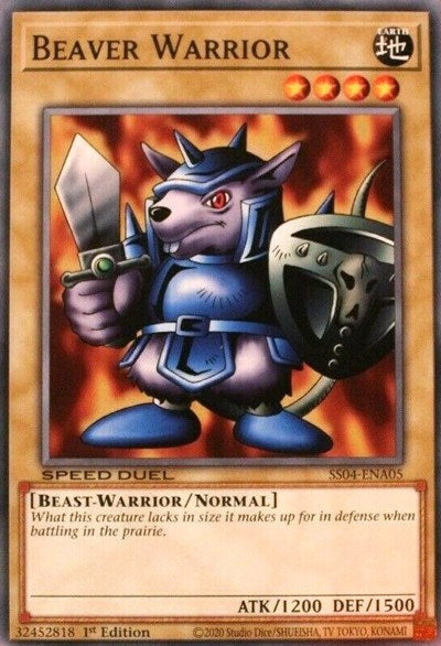 Beaver Warrior (SS04-ENA05) [Speed Duel Decks: Match of the Millennium]