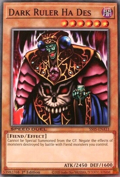 Dark Ruler Ha Des (SS05-ENA11) [Speed Duel Decks: Twisted Nightmares]