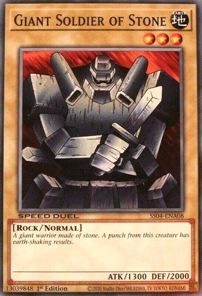 Giant Soldier of Stone (SS04-ENA08) [Speed Duel Decks: Match of the Millennium]