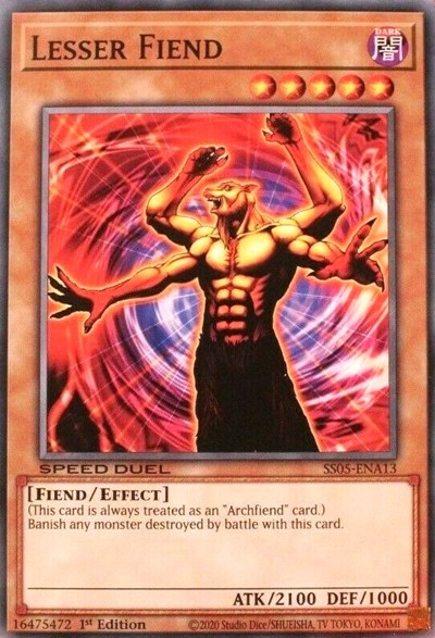 Lesser Fiend (SS05-ENA13) [Speed Duel Decks: Twisted Nightmares]