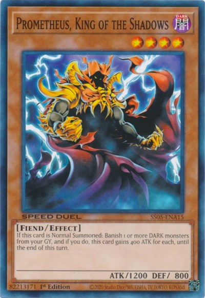 Prometheus, King of the Shadows (SS05-ENA15) [Speed Duel Decks: Twisted Nightmares]
