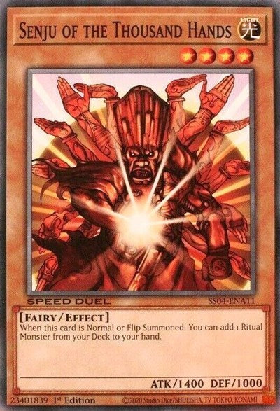 Senju of the Thousand Hands (SS04-ENA11) [Speed Duel Decks: Match of the Millennium]